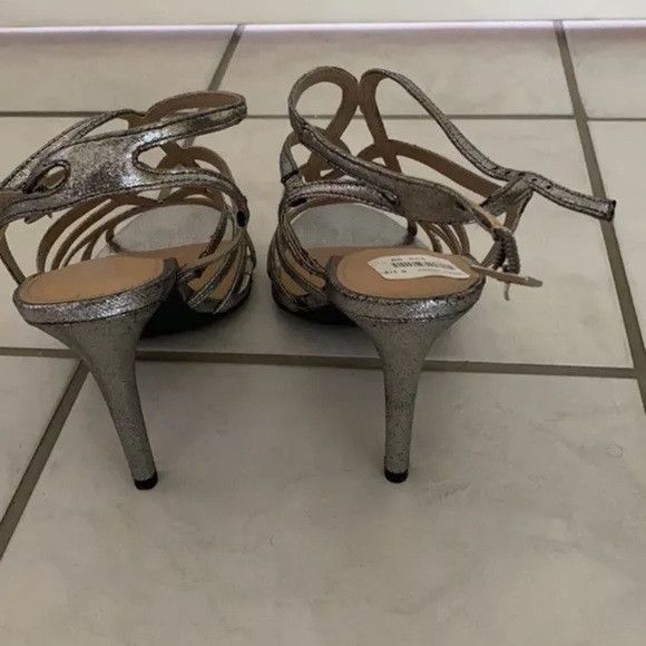 Silver Lia open toe heels, by Fioni - Picture 3 of 4